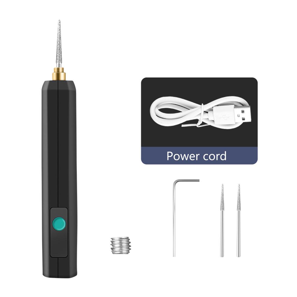 Mini-Bohrmaschine, elektrischer Schnitzstift, 5 Geschwindigkeiten, Bohrer, Rotationswerkzeug-Set, Gravierstift zum Basteln, Schleifen, Polieren