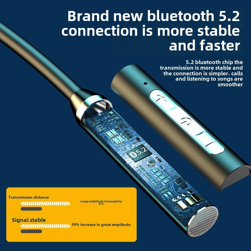 Бездротова гарнітура Bluetooth, що висить на шиї, має два вуха і вкладиші, які висять на шиї. Наддовгий режим очікування