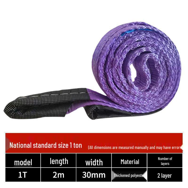 Durable Polyester Lifting Sling: 3, 5, 10 Ton Capacity Tow & Crane Strap