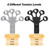 Finger Gripper Finger Exerciser Guitar Finger Exerciser 6 Resistant Levels Recovery Physical Tools Hand Strengthener For Patient