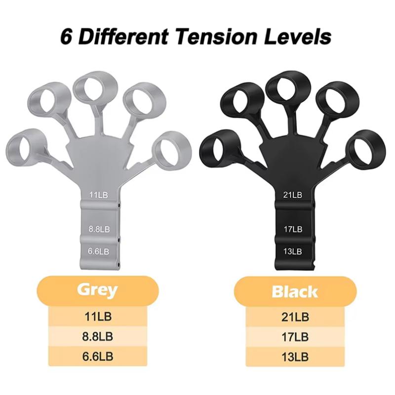 Finger Gripper Finger Exerciser Guitar Finger Exerciser 6 Resistant Levels Recovery Physical Tools Hand Strengthener For Patient