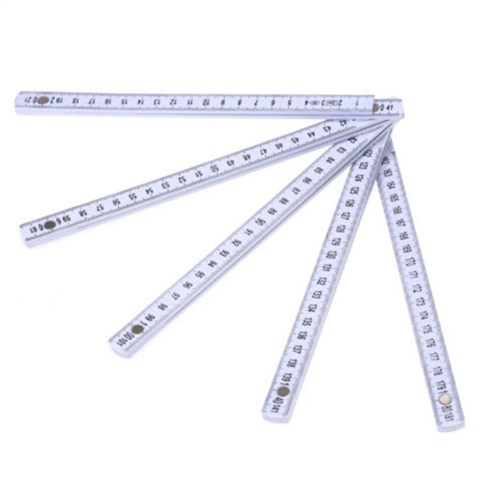 2 Meters Slide Ten-Parts Fold Up Folding Ruler Measuring Tool For Carpenter