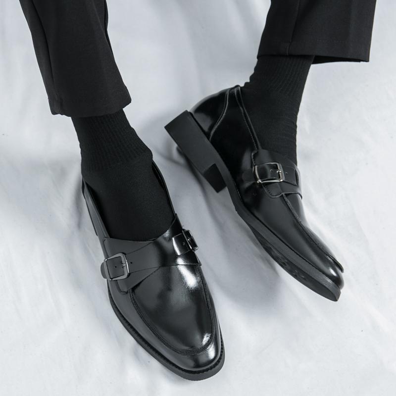 Hot selling Black men's leather shoes Elegant styles by fashion designers Leisure Outdoor Party Daily business and office loafer