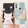 Honor 10i Silicone Phone Case Full Cover For Honor 20 lite 20lite Honor10i Protection Cute Cartoon Girl Design Protective Shell