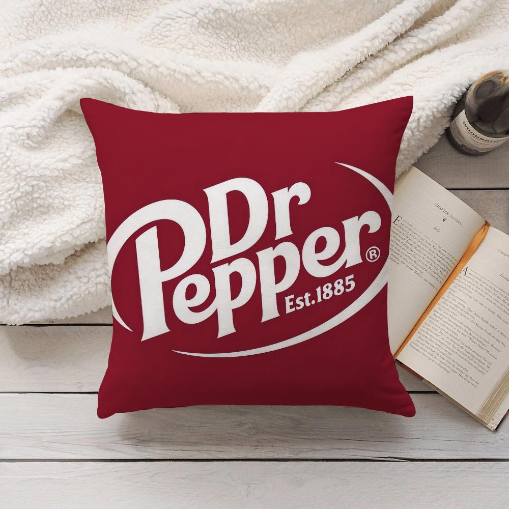 Brand Dr Pepper soft drink Pillow Case Home Decoration Cushion Cover Suitable For Bedroom Car Office Sofa 30cmx30cm