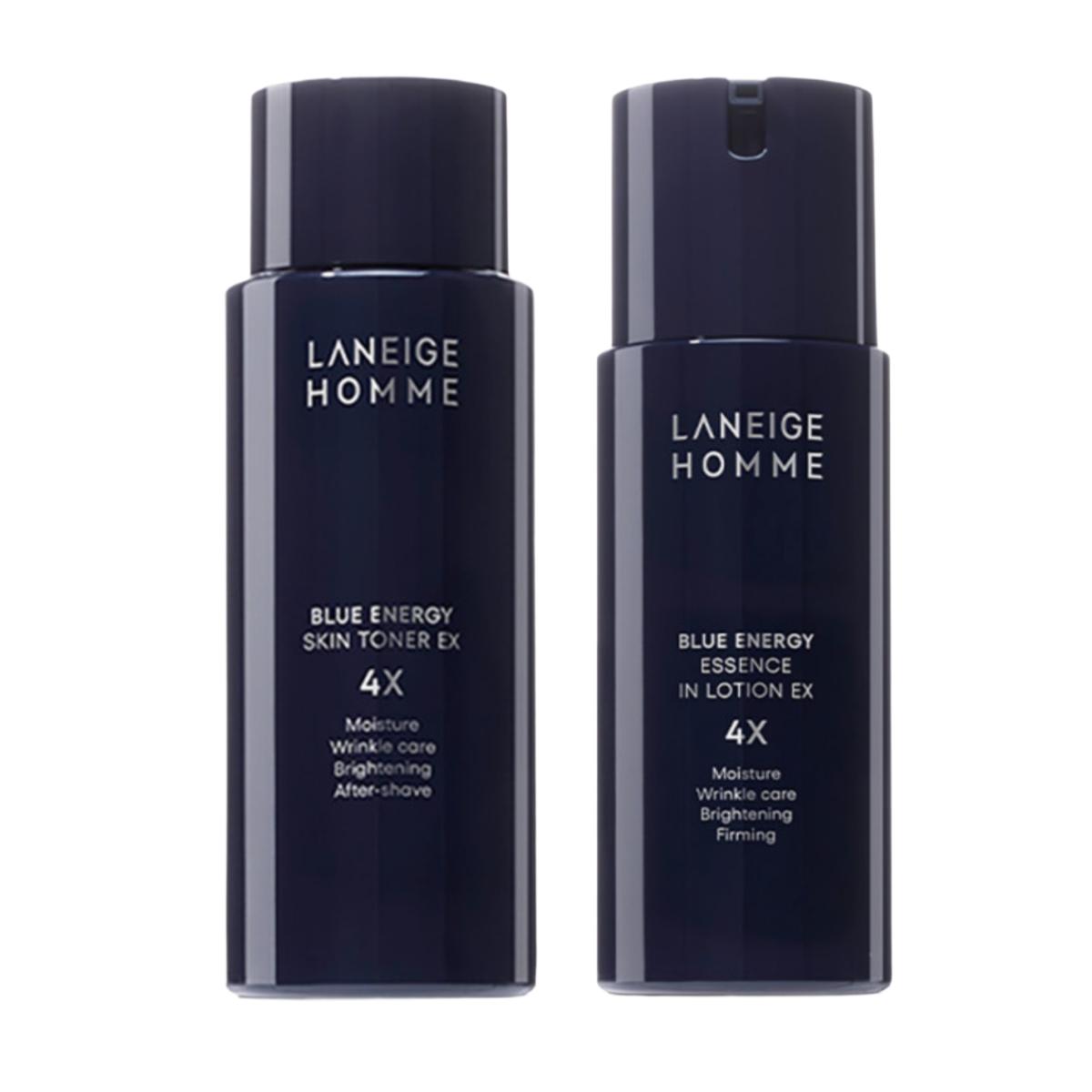 LANEIGE Homme Blue Energy EX Набор из 2 средств для ухода за кожей (Тоник для лица 180 мл + Гель-лосьон 125 мл)