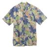 Royal Creations 90s Made In Hawaii Old Reverse Print Leaf Pattern Short Sleeve Aloha Shirt Men's Used