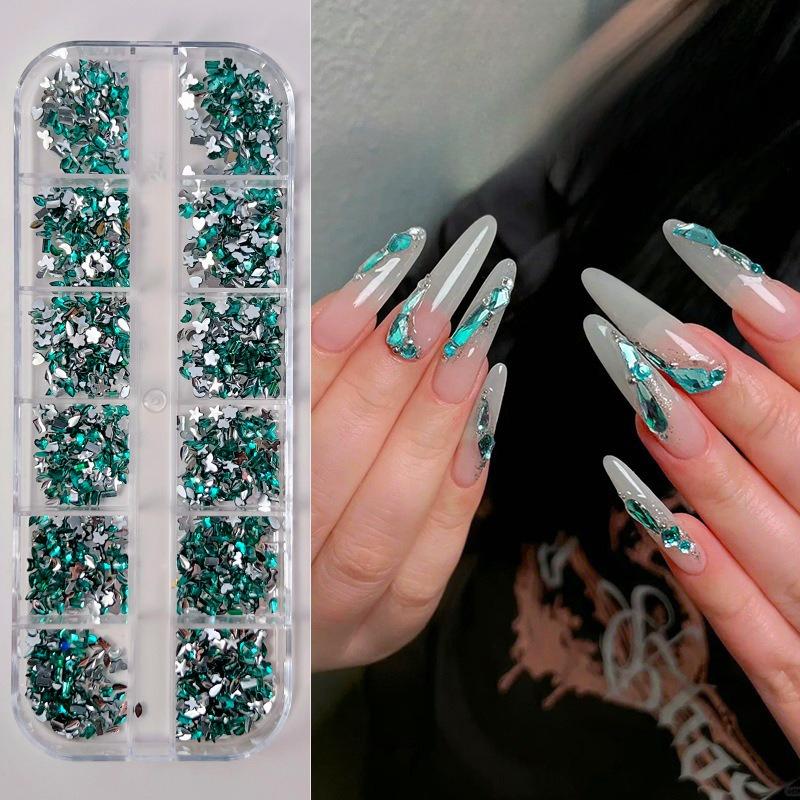 Nail Art Accessories Mixed Collection Popular Resin Flat-bottom Irregular-Shaped Diamond