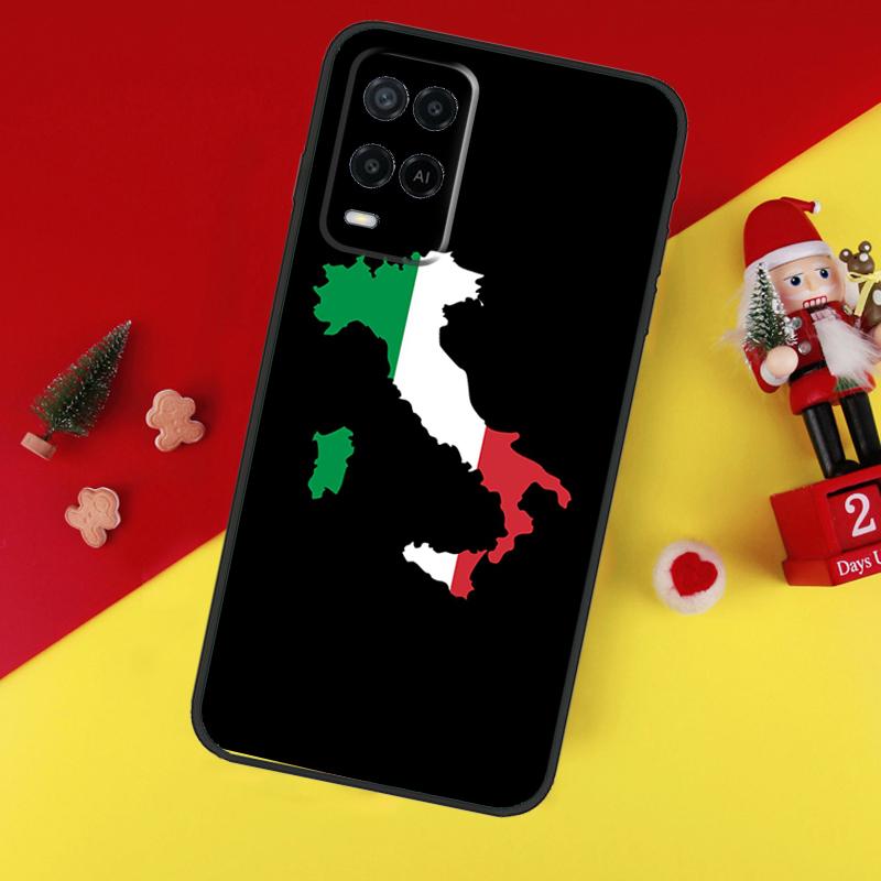 Italy Flag Case For Oppo A38 A18 A58 A78 A98 A74 A94 A54 A80 A60 A40 A96 A76 A16 A15 A17 A57 A5 A6 Pro