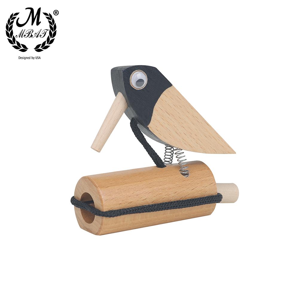M MBAT Orff Early Childhood Education Enlightenment Sound Effect Musical Instrument Woodpecker Baby Child Toys Christmas Gift
