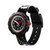 Swatch Flik Flak Feifei Series Quartz Movement 30 Meters Waterproof Unisex Swiss Watch 34.75mm Black Dial Plastic Case Fabric Strap ZFPSP064