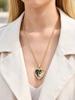 Sparking Inlaid Zircon Heart Locket Pendant Custom Photo Picture Necklace Personalized Jewelry Lover Friend Family Gift