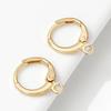 14K Goud Verguld Messing Hypoallergene Oorhaakjes, Klapoorbellen Ronde Haak Oorwire voor DIY Oorbellen Maken Accessoires