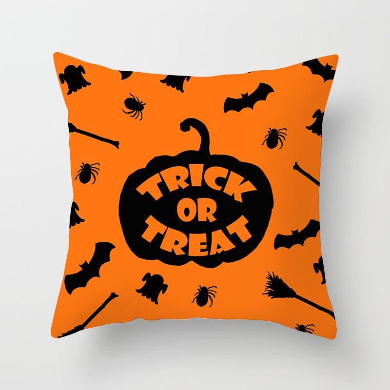 New Halloween Pumpkin Series Pillow Cover Festive Home Sand Release Art Pillow Cushion Cover