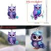 Acrylic Flat Surface Owl Car Decor Mirror Pendant For Auto Interior Decoration