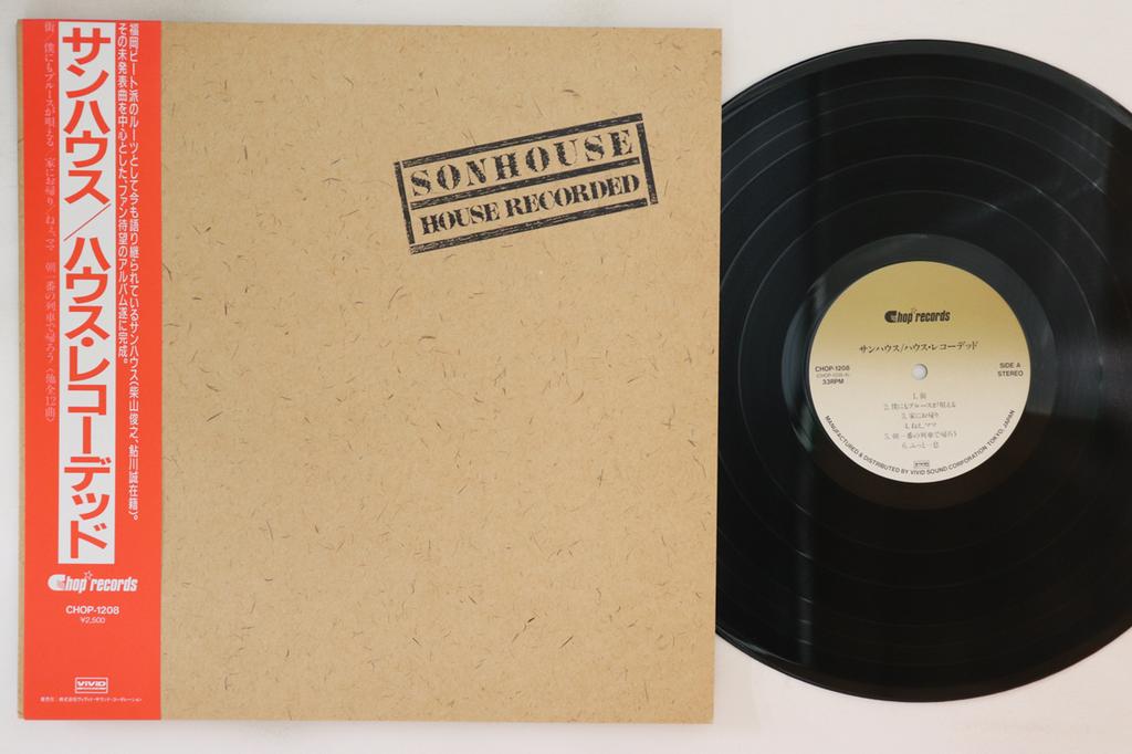 LP Record SUN HOUSE - House Recorded CHOP1208 CHOP 1987 Japan Obi Japanese Pop/Rock Used