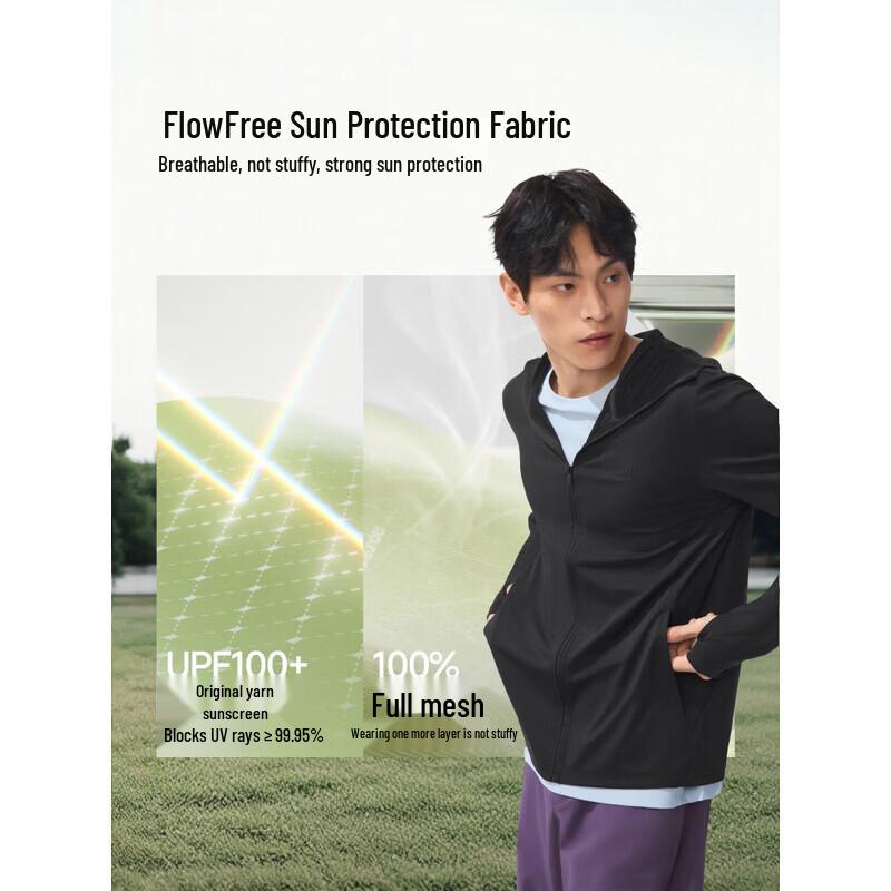 Beneunder Men s UPF100+ Sun Protection Hooded Jacket L