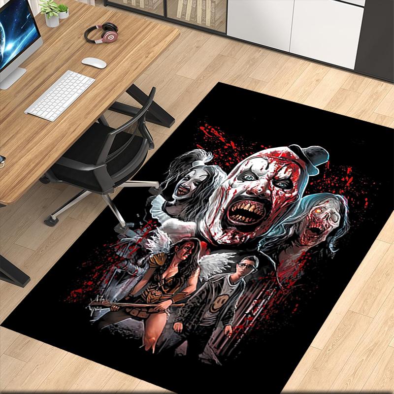Halloween horror Printed Carpet, for Office Chair Living Room Bedroom Kitchen Room Decor Gifts.