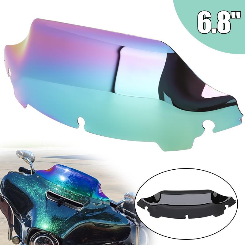

Motorcycle Windshield 6.8 Windscreen Wind Deflectors For Harley Touring Street Glide FLHX FLHTK FLHTKSE CVO Ultra Limited 14-23