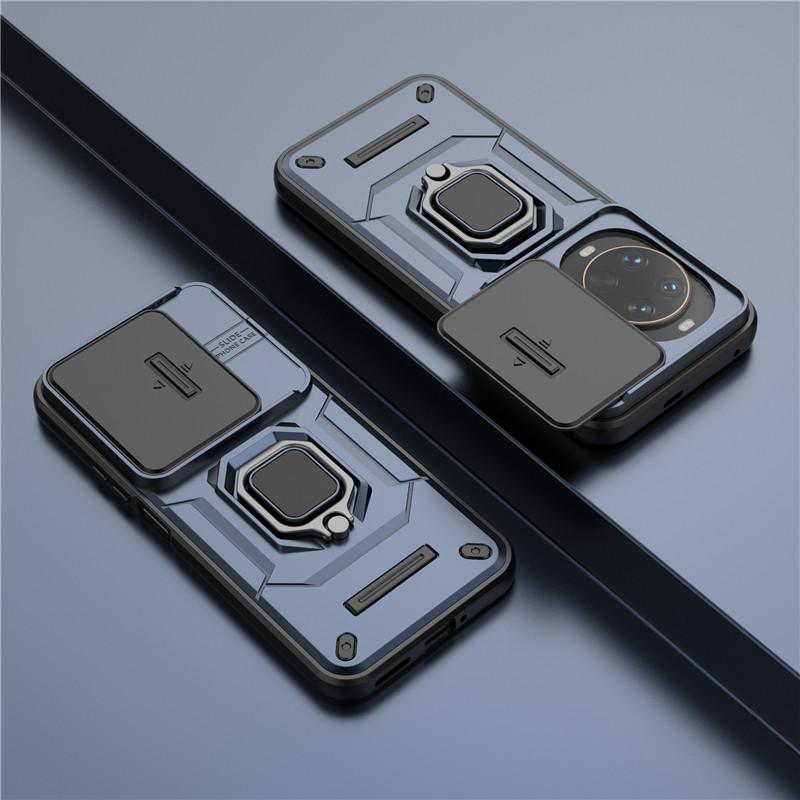 

For Huawei Nova 14 Ultra Cover For Huawei Nova 12 13 14 Pro Case Lens Protection Shockproof Push window Magnetic Holder Bumper
