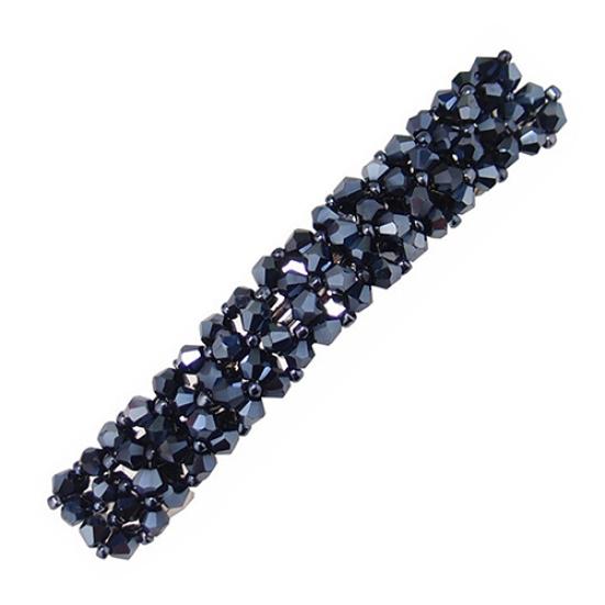 Women's Fashion Bling Headwear Handmade Full Crystal Hair Clip Barrette Hairpin