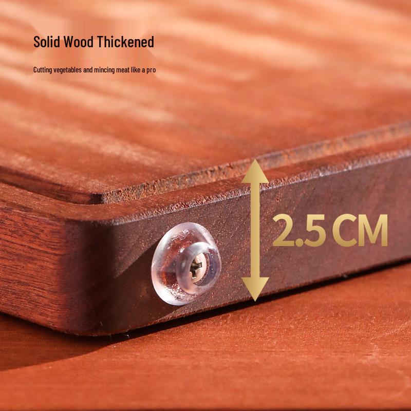 Solid Wood Ebony Cutting Board - Antibacterial & Anti-Mildew Home Use