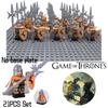Premium Abs Plastic Game Of Thrones Soldier Building Blocks Delicate Details 21pcs