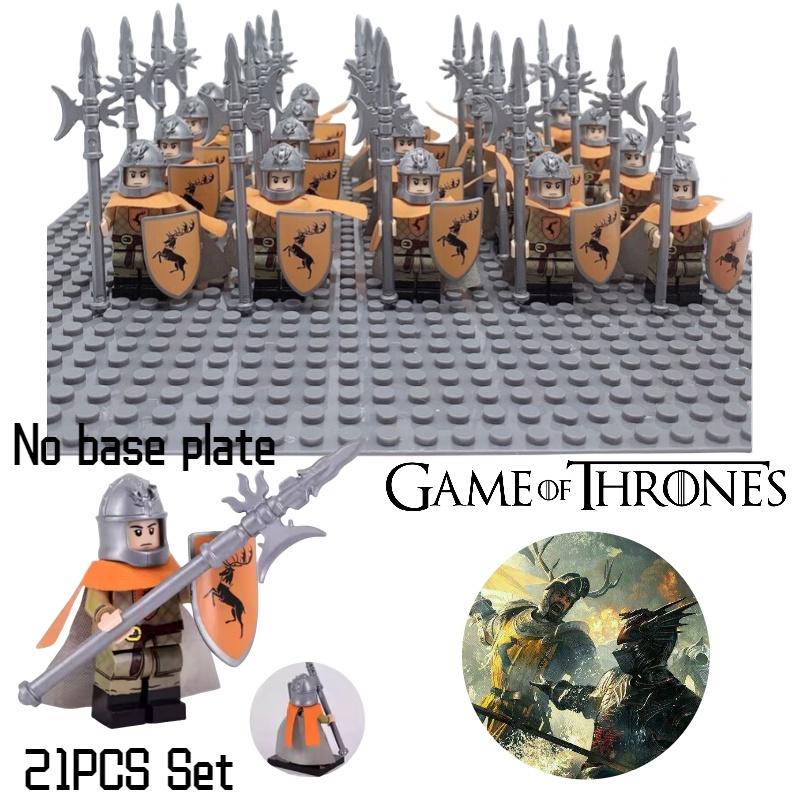 Premium Abs Plastic Game Of Thrones Soldier Building Blocks Delicate Details 21pcs