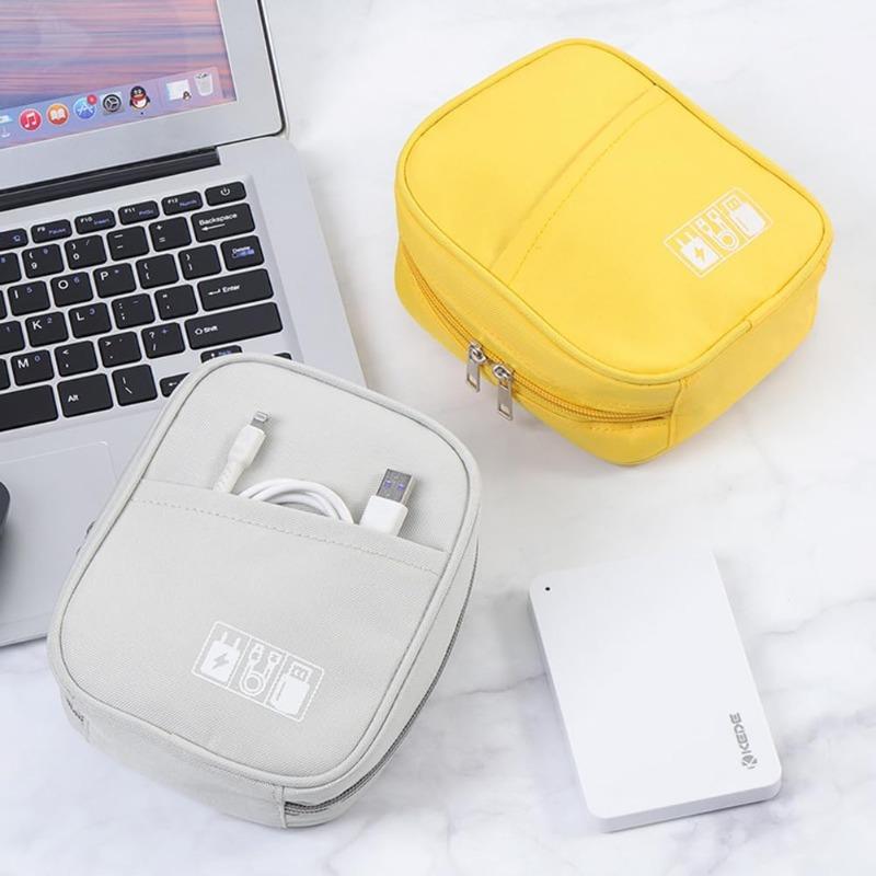Digital Accessory Storage Bag Compatible for Laptop Charger, Mouse, Headphones & Toiletries - Compact Electronic with Cable Management