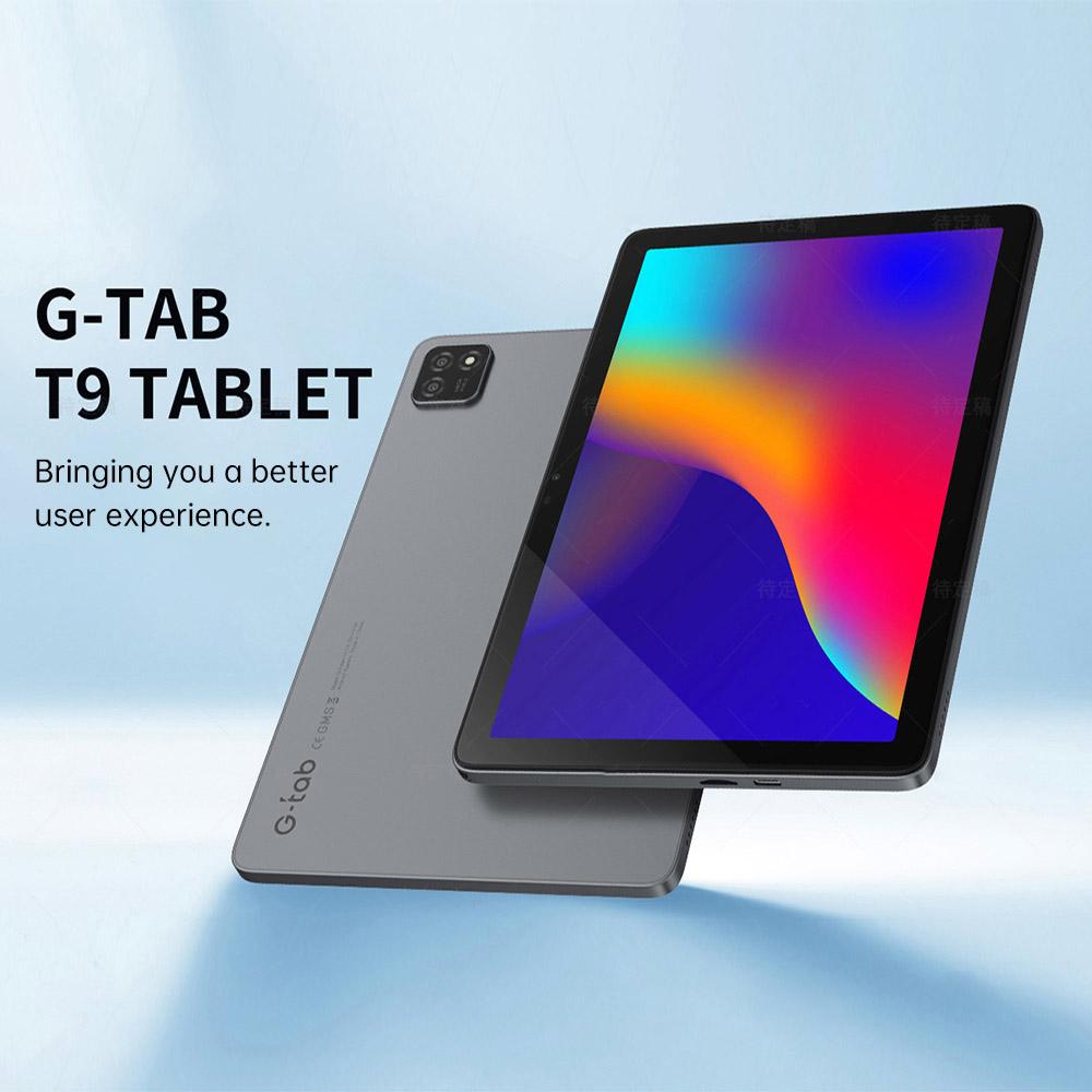 G-tab T9 Android 14 Tablet, 10.1 Inch 1280*800 IPS Screen, RK3526 4 Cores Max 2.0GHz, 6GB RAM (3GB +3GB Expansion) 64GB ROM