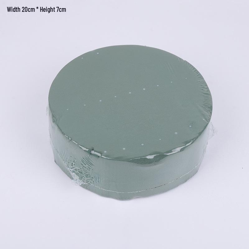 Mini Round Floral Foam Block for Fresh Flower Bouquets - Water-Absorbing Sponge for DIY Floral Art