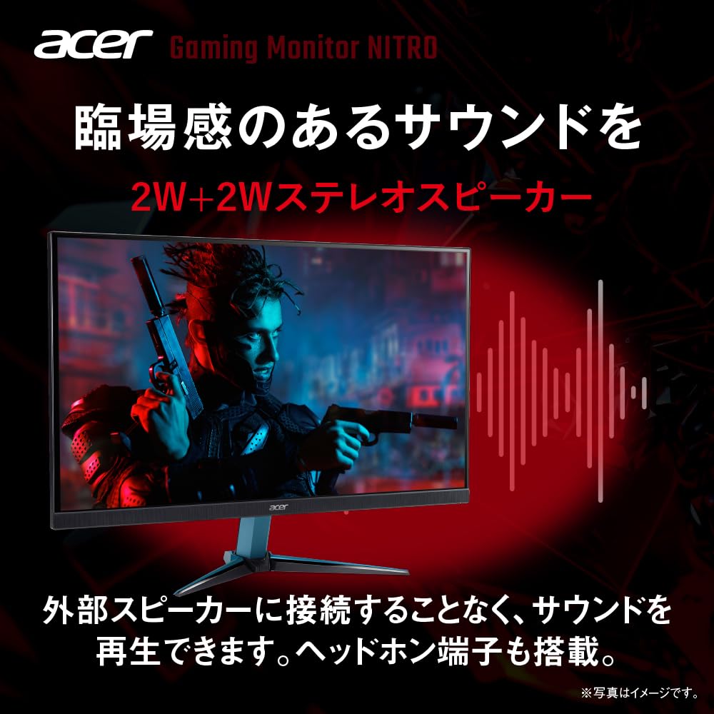Acer Gaming Monitor Nitro IPS 4K UHD 160Hz HDMI DisplayPort Speaker Headphone Jack PC PS5 Xbox VESA Mount Compatible VG272KV3bmiipx 27" Non-Glossy