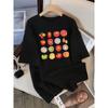 Tomato Variety Series Women's Summer Fashion T-shirt Head Short Sleeved Casual Hip-hop Round Neck T-shirt