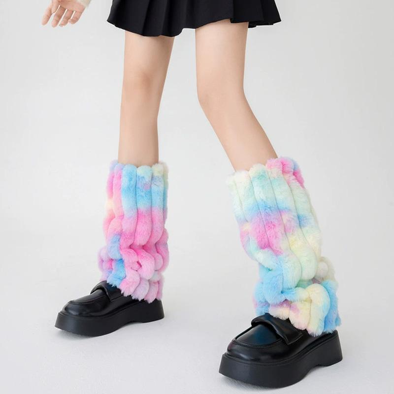 1 Pair Boots Socks Personalized Boot Cover Cuffs Covers Plush Colored Leg Warmer for Women Leg Covers Warm Boot Stocking