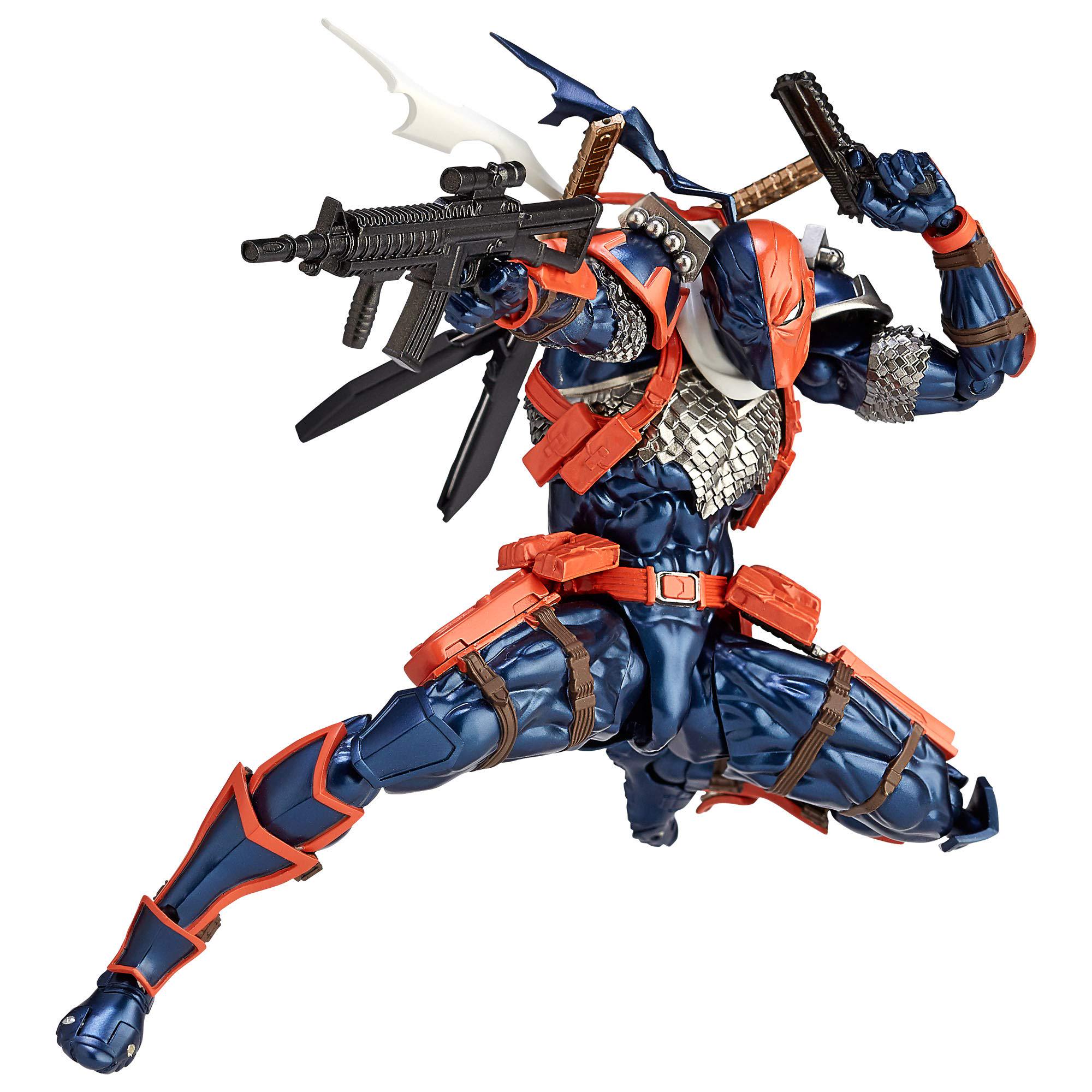 

figurecomplex AMAZING YAMAGUCHI DEATHSTROKE Revoltech Action примерно АБС окрашенная фигурка, 170 мм, и ПВХ,