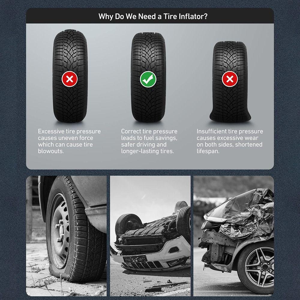 0.1 Display Resolution Digital Tire Pressure Gauge Digital Tire Tester  Motorcycle