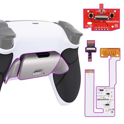 Controller Not eXtremeRate RISE V3 Metal Back Paddle Remap Kit for PS5 Controllers and Includes Upgrade Board with White Redesigned Back Case and