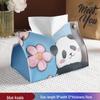 Cartoon Blue Bear Tissue Box