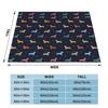 The Scottish Terrier Fleece Throw Blanket Scottie Dog Tartan Skye Blanket for Bedding Car Super Soft Bedroom Quilt