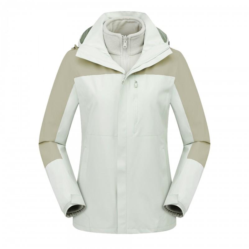 3in1 Detachable Waterproof Windproof Jacket Men Women Hiking Camping Fishing Outdoor