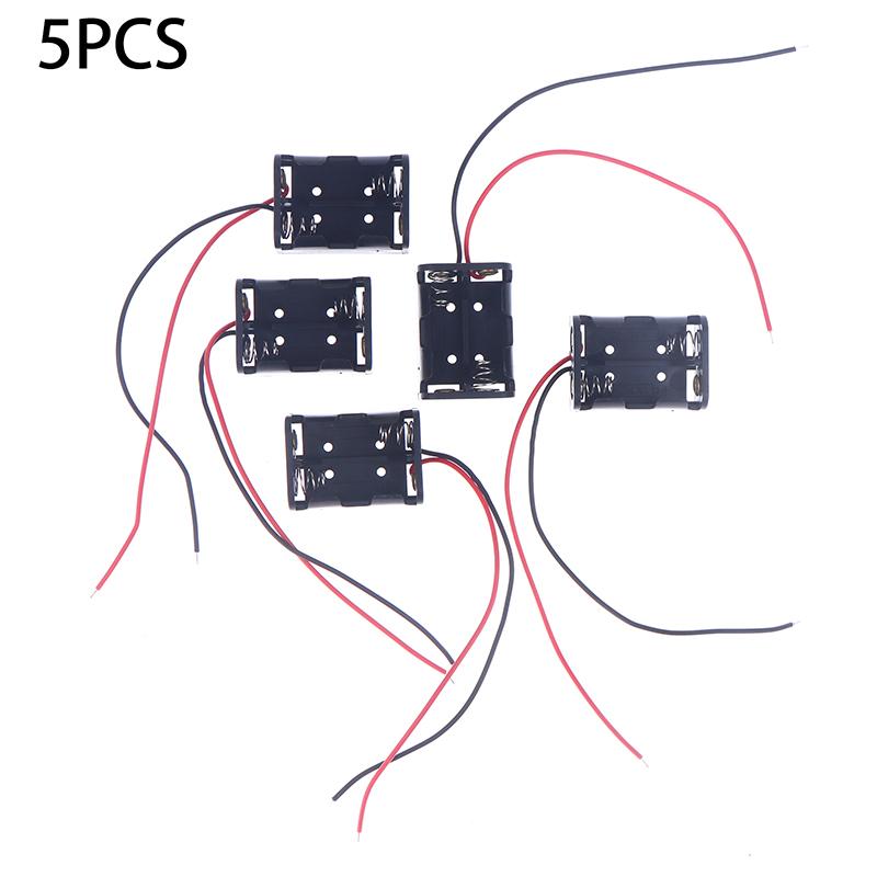 Premium 23A Mn21 Ms21 Battery Clip Case for Car Remote Control, 12V Battery Holder (5 Pieces, Black)