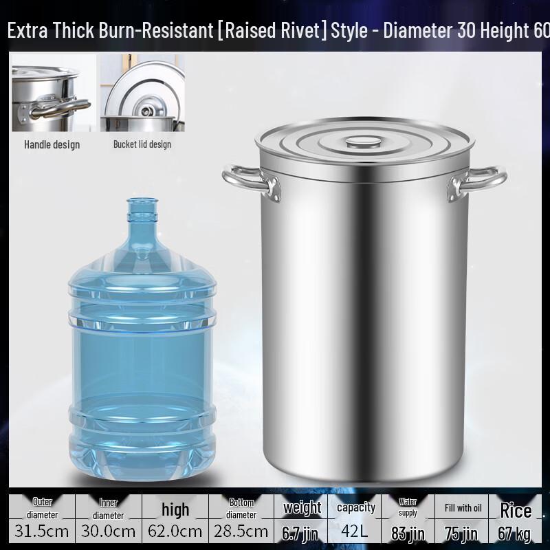 Yihuan Extra Thick Commercial Stainless Steel Round Pot