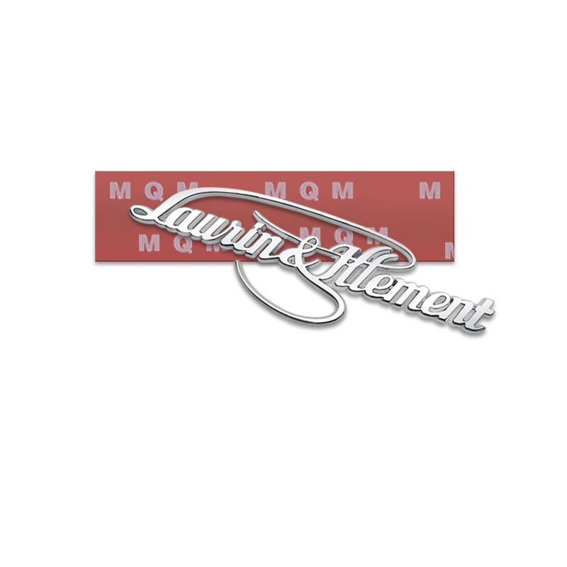 BAVF3 Car-Styling Metal Laurin & Klement Emblem Car Badge For Skoda L&K MK2 Kamiq Fabia Rapid Yaris Kodiaq Octavia Superb Scala Karoq