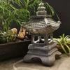 Exquisite Solar LED Pagoda Lantern Creative Solar Stone Tower Light Statue Light  Courtyard