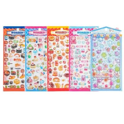 Wiederverwendbare Mini-Aufkleber für Wasserflaschen, Notizbücher, Scrapbooking Niedliche 3D-Aufkleber Cartoon-Aufkleber Mini-Handarbeitsaufkleber