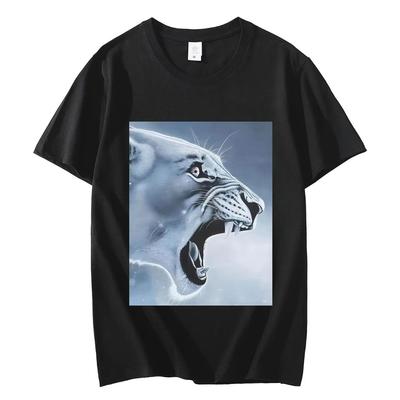Funny Rage Bait Lion Meme Graphic T Shirts Summer Casual Comfort Short Sleeve Tshirt Men Women Clothing Fashion Loose Tshirts