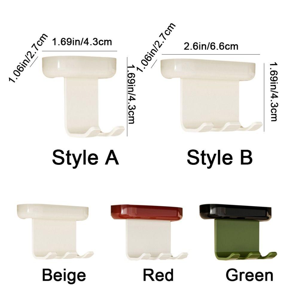 3Pcs Antique Style Electric Toothbrush Storage Hook Wall Mounted Toothpaste Organizer  Bathroom