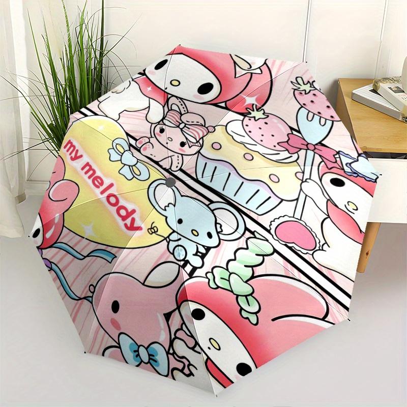 

Pink My Melody Automatic Folding Umbrella - 3 Folding Design, Vivid Cartoon Pattern, Suitable for Outdoor Activities, A Gift for Fans In All Seasons.Y