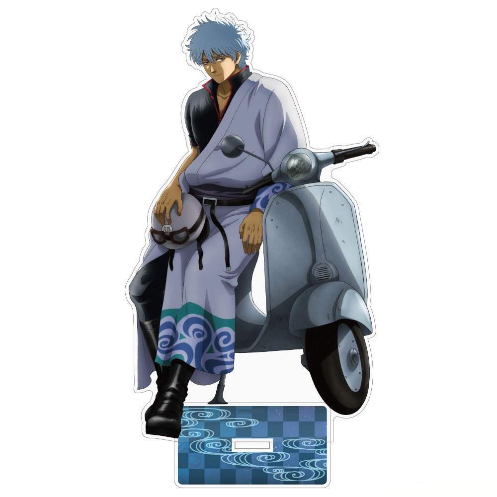 Loen Anime Store GinTama Kagura Hijikata Kondo Okita Gintoki Shinpachi Kagura Ready Acrylic Stand Desktop Decor Gifts About 15cm