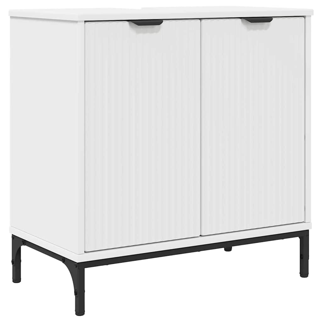 Bathroom Vanity Cabinet with Door White 60.5 x 33.5 x 61 cm